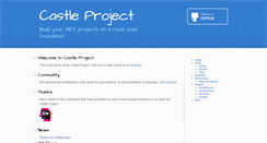 Desktop Screenshot of castleproject.org