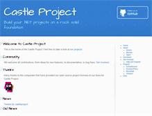 Tablet Screenshot of castleproject.org